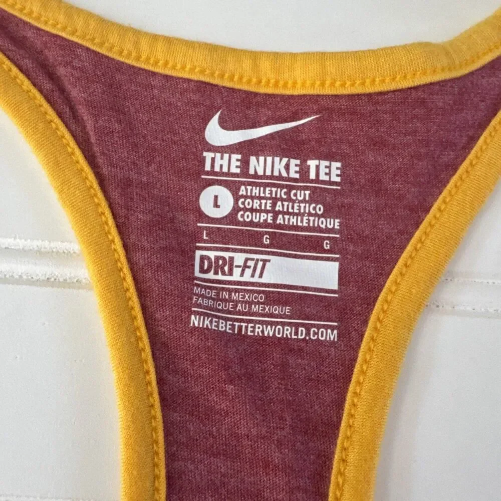 Nike Dri-FIT Women's USC Trojans Athletic Cut Racerback Tank Top. Size Large